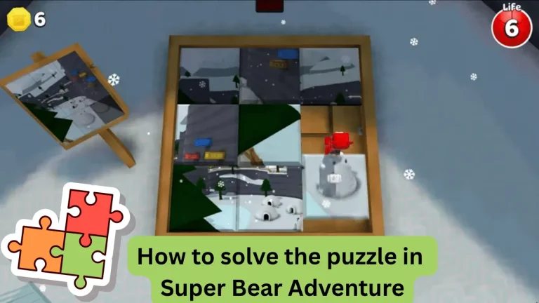 How to solve the puzzle in Super Bear Adventure
