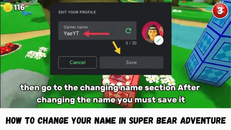 How To Change Your Name In Super Bear Adventure