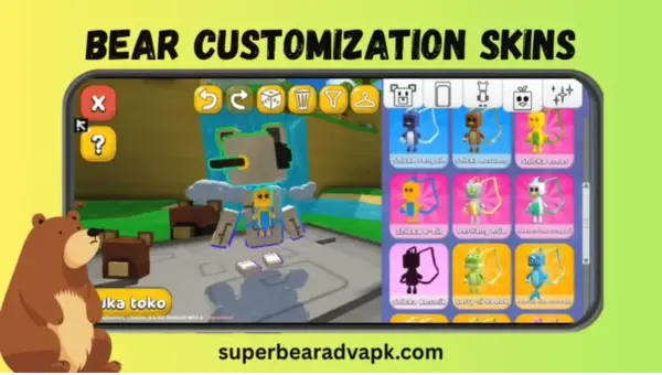 Bear Customizations Skins Super Bear Adventure Mod APK all unlocked